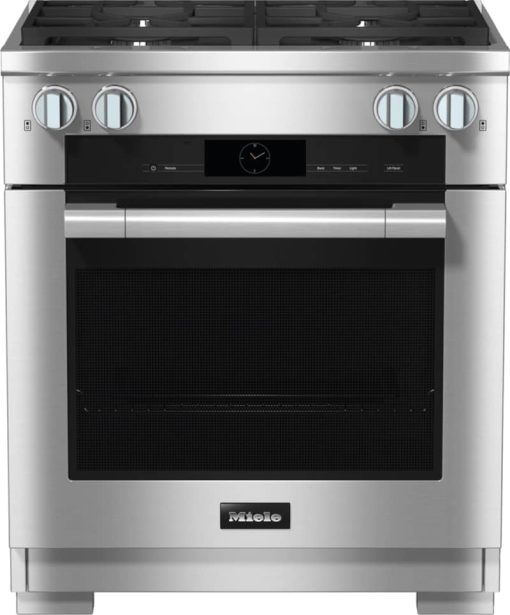 Miele HR 1924-3 G DF M Touch 30" Clean Touch Steel Natural Gas Dual Fuel Range