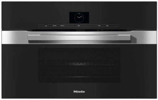 Miele H 7670 BM PureLine 30" Clean Touch Steel Compact Speed Oven