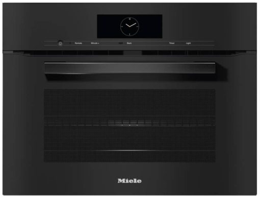 Miele H 7840 OBWS BM AM VitroLine 24" Obsidian Black Compact Speed Oven