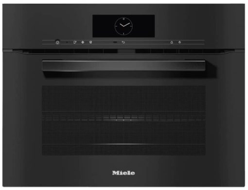 Miele H 7840 OBWS BM AM VitroLine 24" Obsidian Black Compact Speed Oven - Image 2