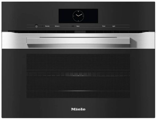 Miele H 7840 BM AM PureLine 24" Clean Touch Steel Compact Speed Oven