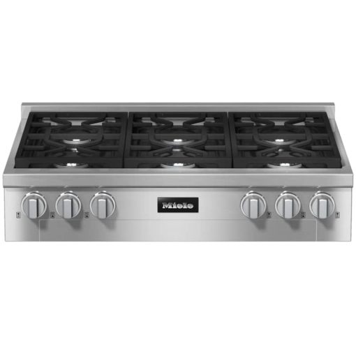 Miele KMR 1134-3 LP 36" Clean Touch Steel Liquid Propane Gas Rangetop