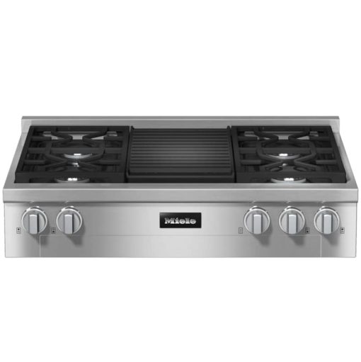 Miele KMR 1135-3 G 36" Clean Touch Steel Natural Gas Rangetop With Grill