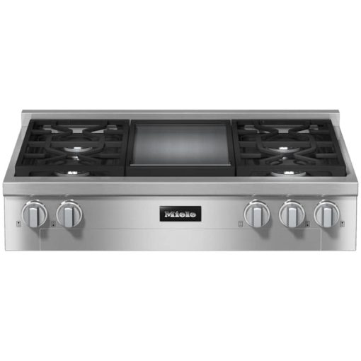 Miele KMR 1136-3 LP GD 36" Clean Touch Steel Liquid Propane Gas Rangetop With Griddle
