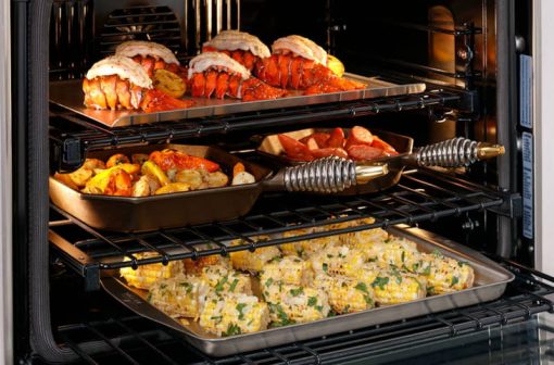 Monogram Statement Collection 30" Stainless Steel Smart French-Door Electric Convection Double Wall Oven - Image 7