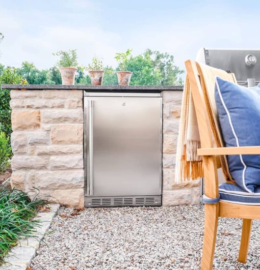 Monogram 5.4 Cu. Ft. Stainless Steel Right-Hinge Outdoor/Indoor Refrigerator - Image 6
