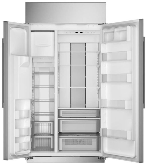 Monogram 42" Stainless Steel Smart Built-In Side-By-Side Refrigerator With Dispenser - Image 3
