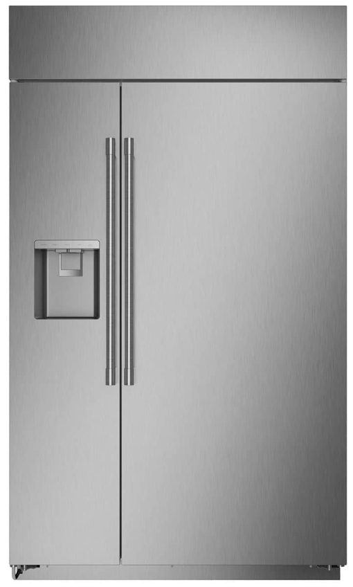Monogram 48" Stainless Steel Smart Built-In Side-By-Side Refrigerator With Dispenser