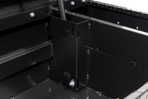 Weather Guard Saddle Truck Tool Box Aluminum Compact Deep Gloss Black - Image 7