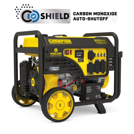 Champion 7500-Watt Portable Generator with Wireless Remote Start with CO Shield