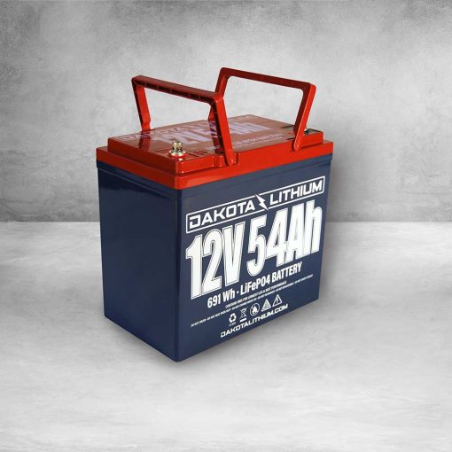 Dakota Lithium Battery with Charger 12V 54Ah Deep Cycle LifePO4 - Image 2