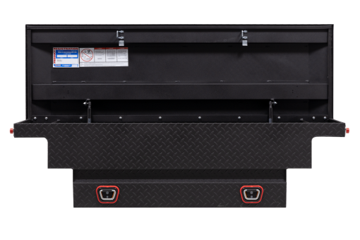 Weather Guard Saddle Truck Tool Box Aluminum Low Profile Textured Matte Black - Image 2