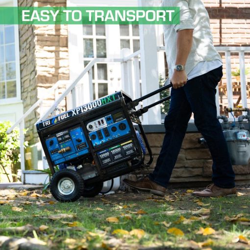 DuroMax Generator with CO Alert 13000Watt 500cc Tri Fuel Gas Propane Natural Gas Portable - Image 8