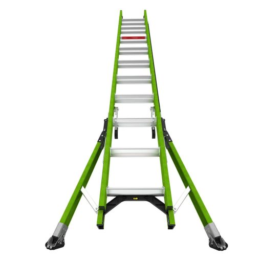 HyperLite SumoStance 20 ft Type IAA Fiberglass Extension Ladder - Image 3