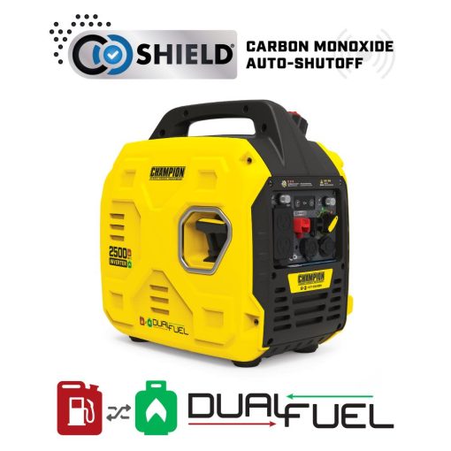 Champion 2500-Watt Ultralight Portable Dual Fuel Inverter Generator with CO Shield