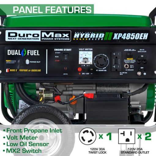 4850-Watt Gasoline/Propane Portable Generator - Image 4