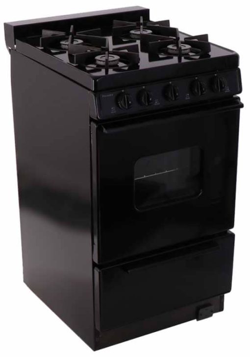 Premier ADA 20" Black Cordless Gas Range