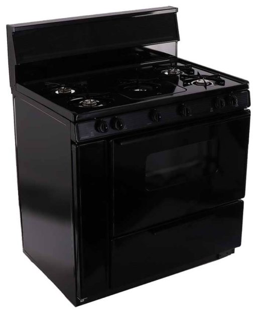 Premier ADA 36" Black Cordless Gas Range