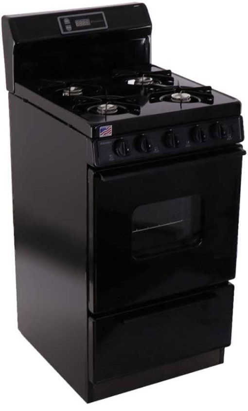 Premier ADA 20" Black Gas Range