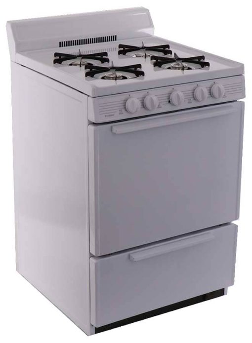 Premier 24" White Gas Range