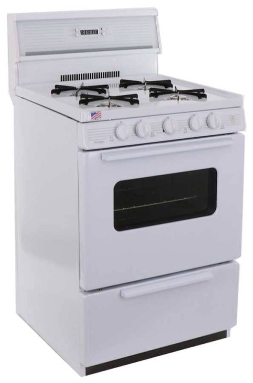Premier 24" White Gas Range