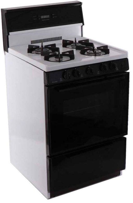 Premier 24" White And Black Gas Range