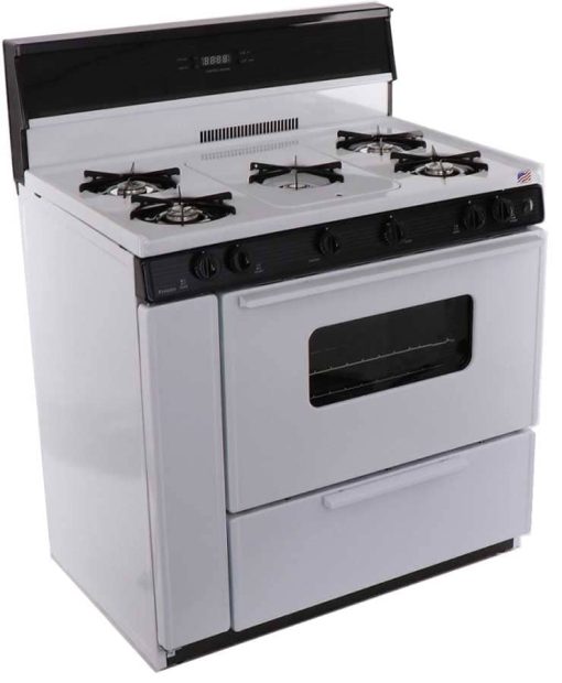 Premier 36" White Gas Range
