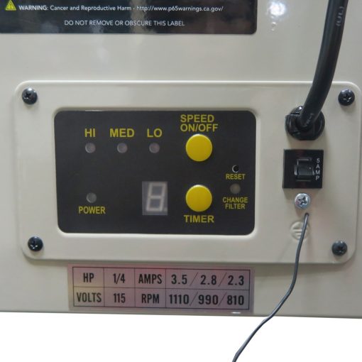 Baileigh AFS-1000 Air Filtration System 110V 0.25HP 1000 Cfm - Image 4