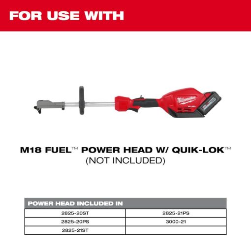 Milwaukee M18 FUEL QUIK LOK Bristle Brush Attachment &  Rubber Broom Attachment Bundle - Image 6