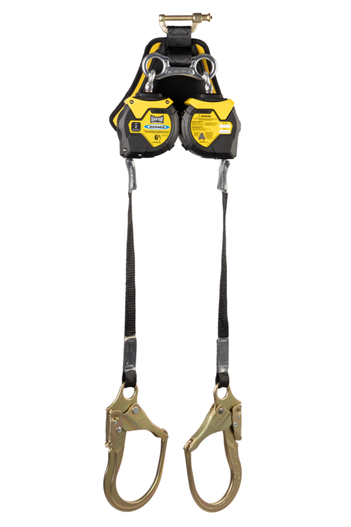 Werner Bantam 6' Twin Leg Web Leading Edge Self Retracting Lifeline with Steel Form Hook - Image 2