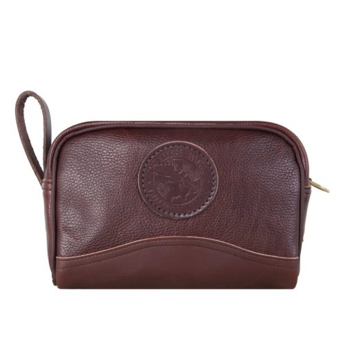 Brown Pebbled Leather Sportsman's Kit Bag
