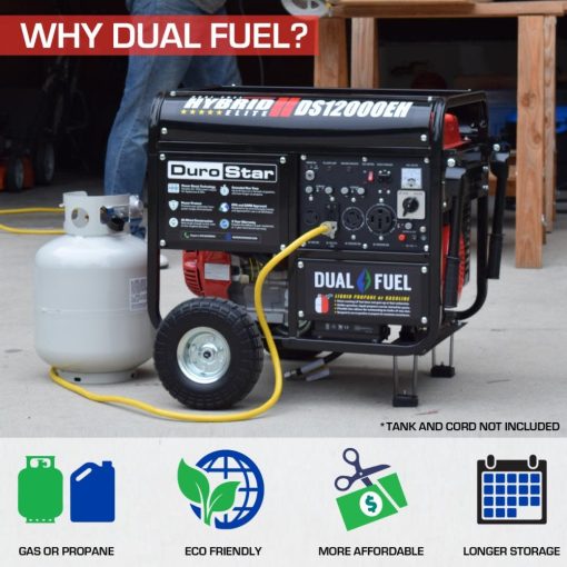 12000-Watt Dual Fuel Hybrid Portable Generator - Image 3
