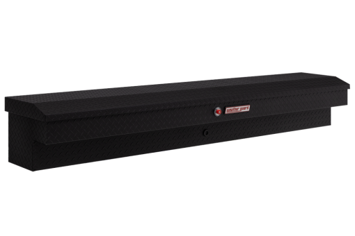 Weather Guard 87" Lo-Side Truck Tool Box Aluminum Textured Matte Black