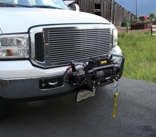 Champion 12,000-lb. Truck/SUV Synthetic Rope Winch Kit with Speed Mount - Image 4
