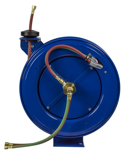 Coxreels Dual Hose Spring Rewind Hose Reel with "T" grade Hose  1/4" I.D. 50' 200 PSI - Image 7