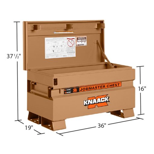 19-in W x 36-in L x 21.5-in Steel Jobsite Box - Image 4