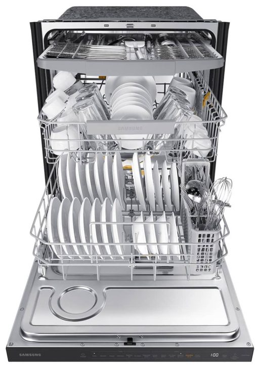 Samsung 24" Fingerprint Resistant Black Stainless Steel Smart Dishwasher With StormWash+ 42dBA With Smart Dry - Image 4