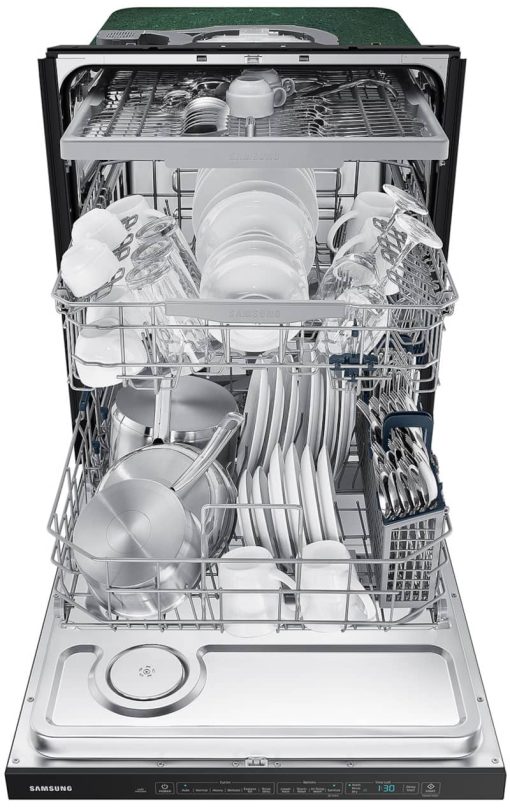 Samsung 24" Fingerprint Resistant Black Stainless Steel StormWash 48 dBA Dishwasher - Image 4