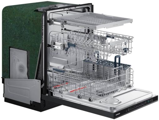 Samsung 24" Fingerprint Resistant Black Stainless Steel StormWash 48 dBA Dishwasher - Image 7