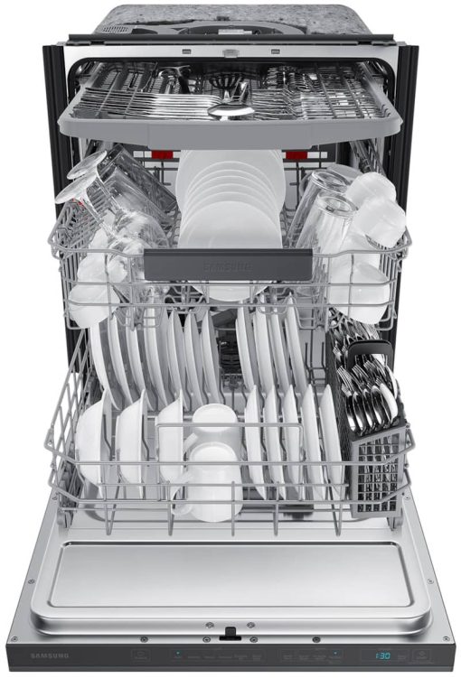 Samsung 24" Fingerprint Resistant Black Stainless Steel StormWash 42 dBA Dishwasher - Image 4