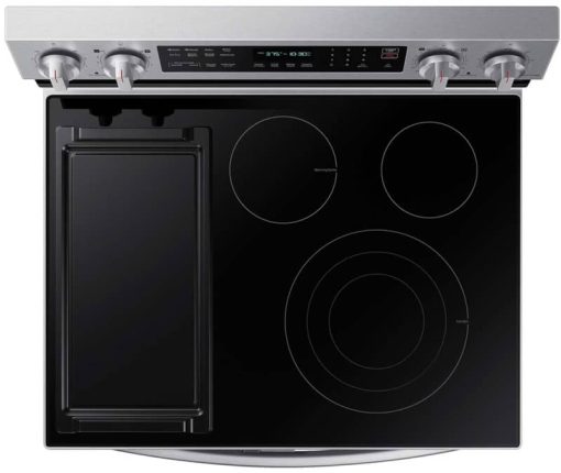 Samsung 6.3 Cu. Ft. Fingerprint Resistant Stainless Steel Smart Freestanding Electric Range With Flex Duo, No Preheat Air Fry & Griddle - Image 6
