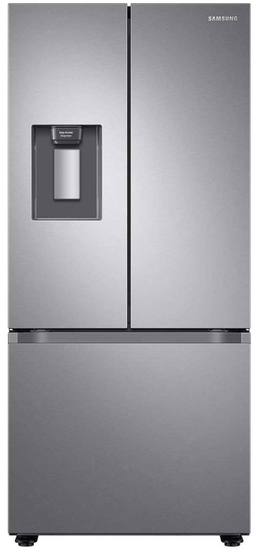 Samsung ADA 22 Cu. Ft. Fingerprint Resistant Stainless Steel Smart 3-Door French Door Refrigerator With External Water Dispenser