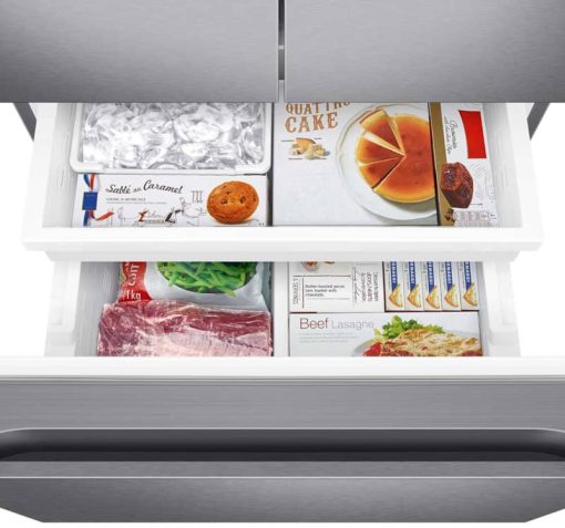 Samsung ADA 22 Cu. Ft. Fingerprint Resistant Stainless Steel Smart 3-Door French Door Refrigerator With External Water Dispenser - Image 9