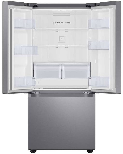 Samsung ADA 22 Cu. Ft. Fingerprint Resistant Stainless Steel Smart 3-Door French Door Refrigerator With External Water Dispenser - Image 2