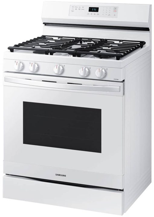Samsung 6 Cu. Ft. White Smart Freestanding Gas Range With No Pre-Heat Air Fry & Convection - Image 3