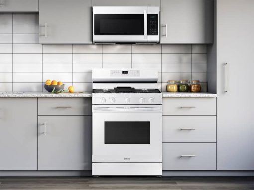 Samsung 6 Cu. Ft. White Smart Freestanding Gas Range With No Pre-Heat Air Fry & Convection - Image 8