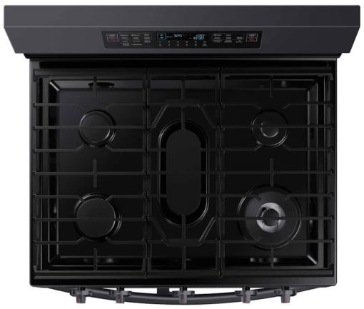 Samsung 6 Cu. Ft. Fingerprint Resistant Black Stainless Steel Smart Freestanding Gas Range With Flex Duo, Stainless Cooktop & Air Fry - Image 5