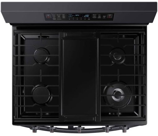 Samsung 6 Cu. Ft. Fingerprint Resistant Black Stainless Steel Smart Freestanding Gas Range With Flex Duo, Stainless Cooktop & Air Fry - Image 6