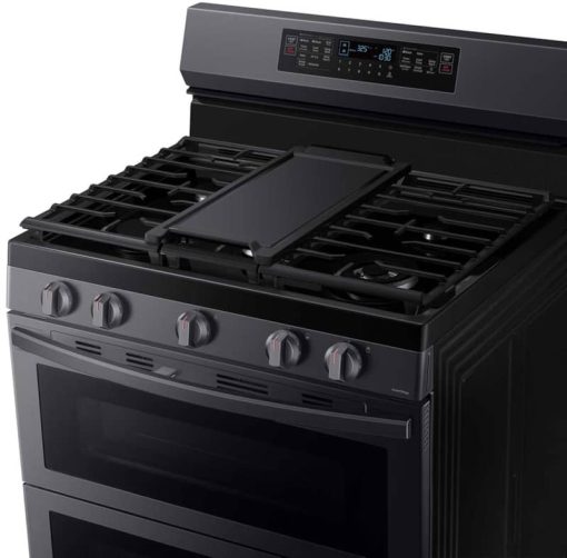 Samsung 6 Cu. Ft. Fingerprint Resistant Black Stainless Steel Smart Freestanding Gas Range With Flex Duo, Stainless Cooktop & Air Fry - Image 4
