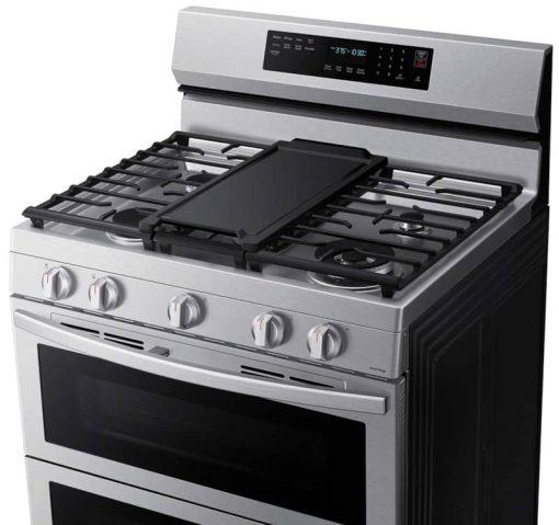 Samsung 6 Cu. Ft. Fingerprint Resistant Stainless Steel Smart Freestanding Gas Range With Flex Duo, Stainless Cooktop & Air Fry - Image 4